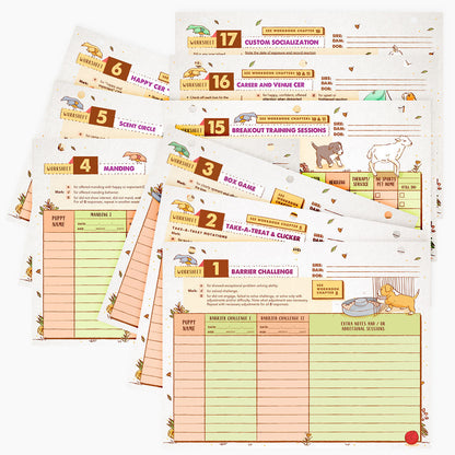 Chart and Worksheet Refill Sheet for Puppy Culture Workbook